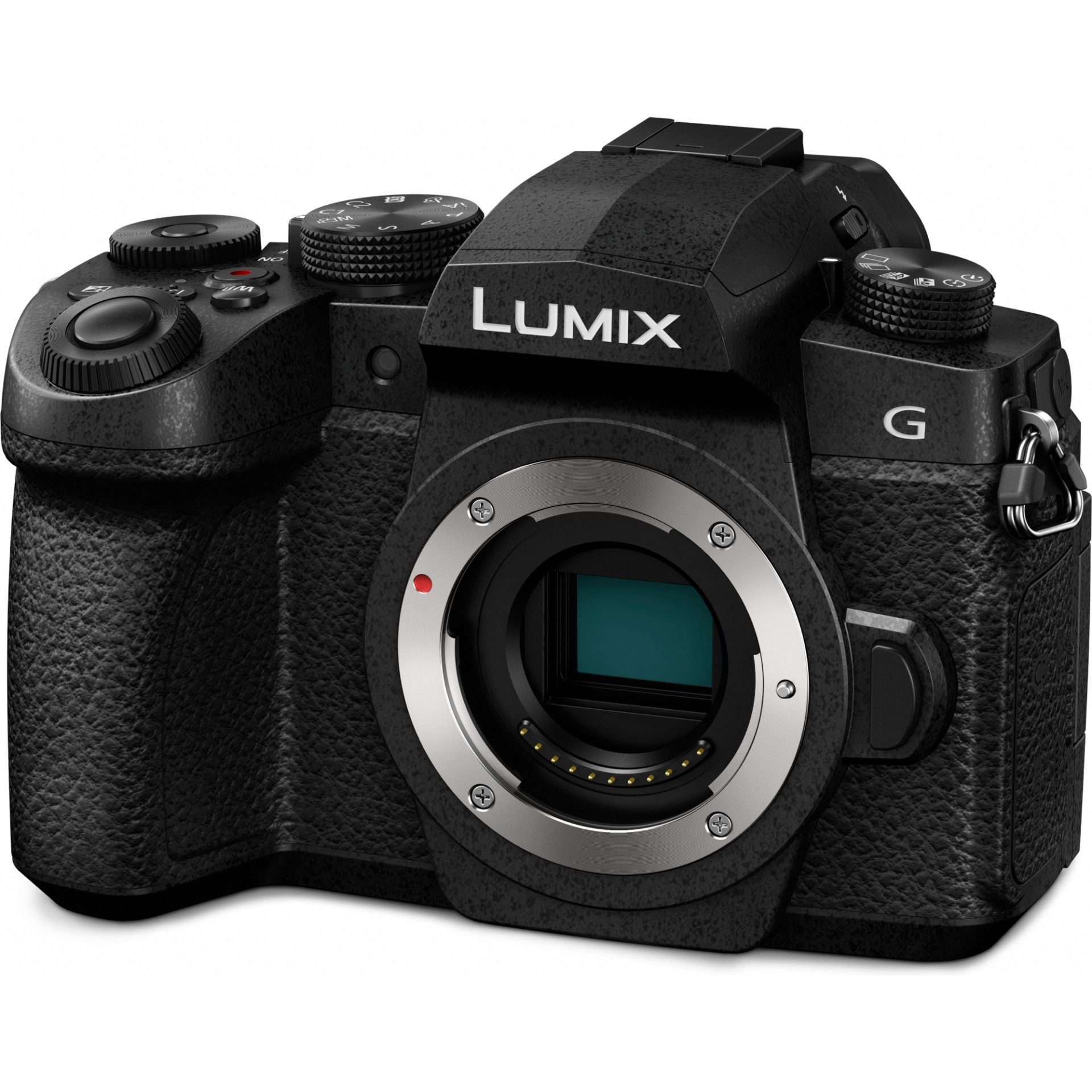 Panasonic DC-G90 Lumix bezzrcadlový digitální fotoaparát (20.3MP Live MOS senzor, 4K video, V-LogL, Dual I.S. 2 stabilizace v 5 osách), černá