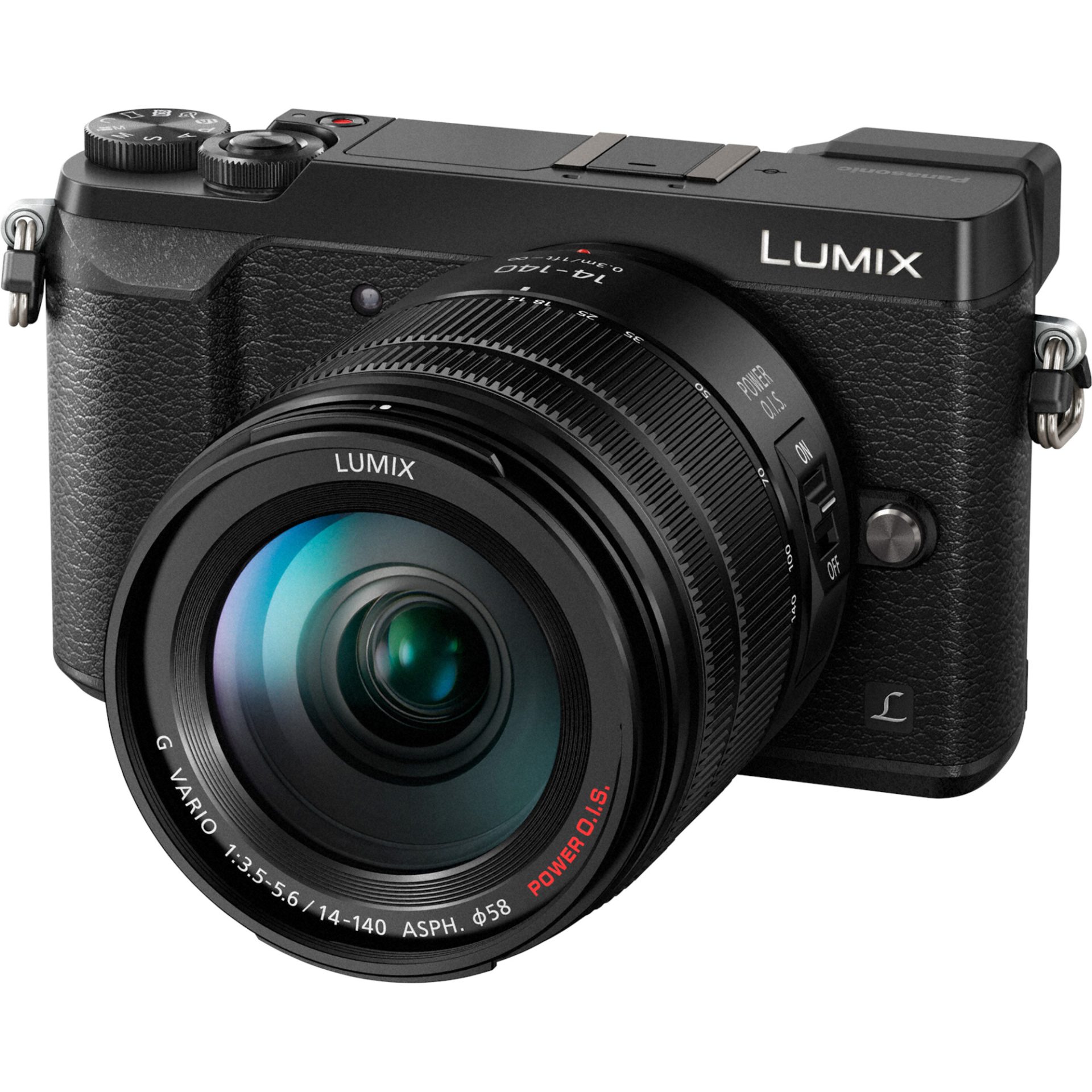 Panasonic DMC-GX80H Lumix bezzrcadlovka od sebe digitální + H-FSA14140 14-140mm, F3.5-5.6 (digitální Live MOS 16MP, 4K funkce, Dual I.S., LVF hledáček