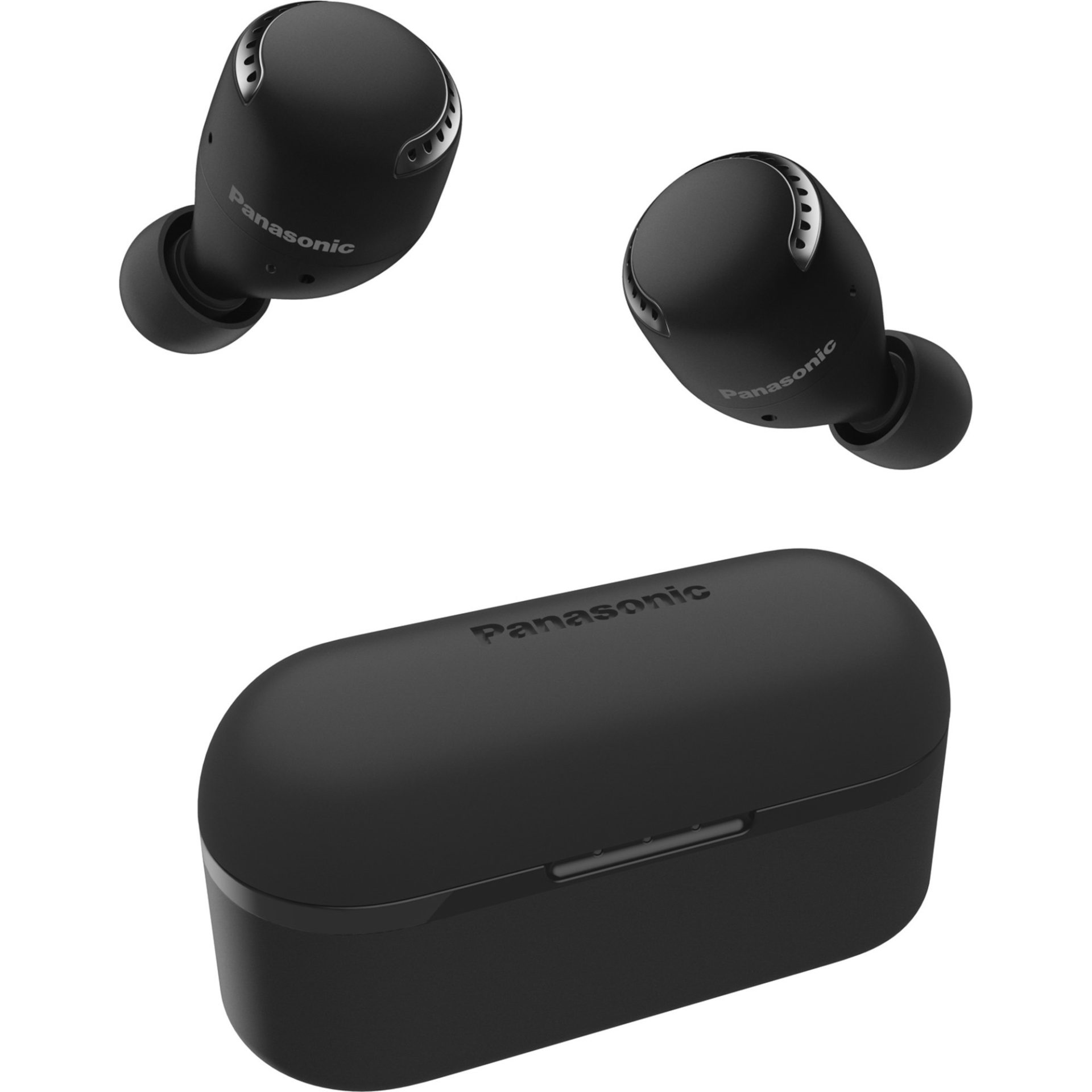 Panasonic RZ-S500 sluchátka True Wireless do uší s redukcí šumu (Bluetooth, mikrofon MEMS, přehrávání 19,5h s nabíjecím pouzdrem, IPX4), černá