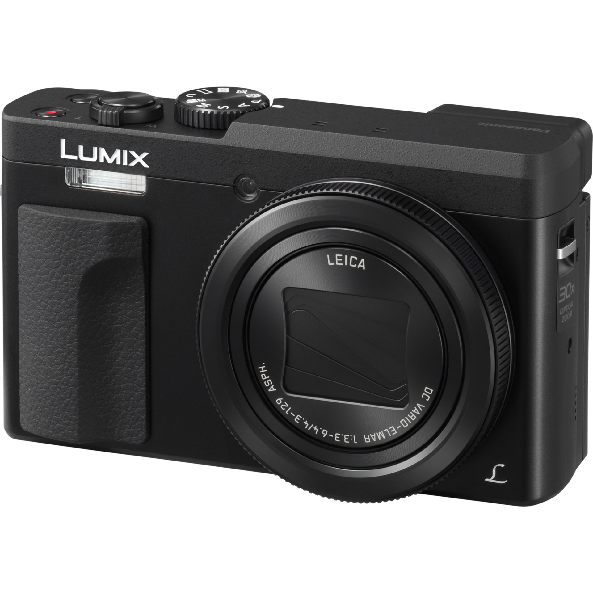 Panasonic DC-TZ90 Lumix kompaktní fotoaparát (20.3MP MOS senzor, 30x optický zoom, 4K selfie, 4K video, Post Focus, LVF 1166tys hledáček), černá