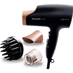 Panasonic EH-NA65 vysoušeč vlasů s technologií nanoe™ (2000W, 3 nastavení rychlosti, 4 teploty, 3 trysky pro sušení), černá a zlatá