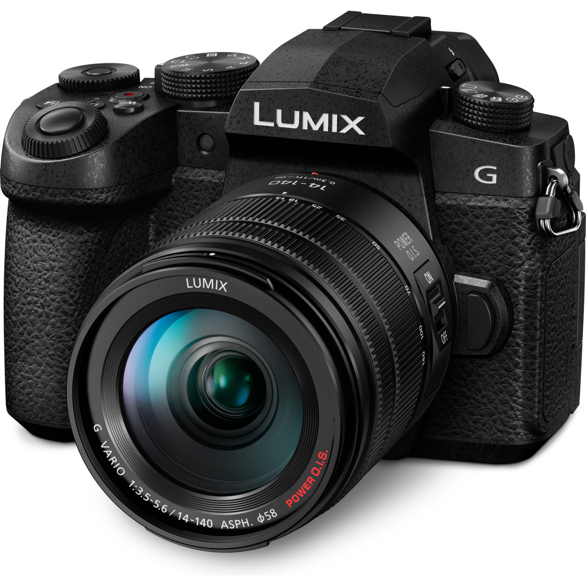 Panasonic DC-G90H Lumix bezzrcadlový digitální fotoaparát + objektiv H-FSA14140 14-140mm, F3.5-5.6 (Live MOS 20.3MP, 4K Video, V-LogL, Dual I.S. 2), Č