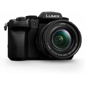 Panasonic DC-G90M Lumix bezzrcadlový digitální fotoaparát + objektiv H-FS12060 12-60mm, F3.5-5.6 (Live MOS 20.3MP, 4K Video, V-LogL, Dual I.S. 2), černá