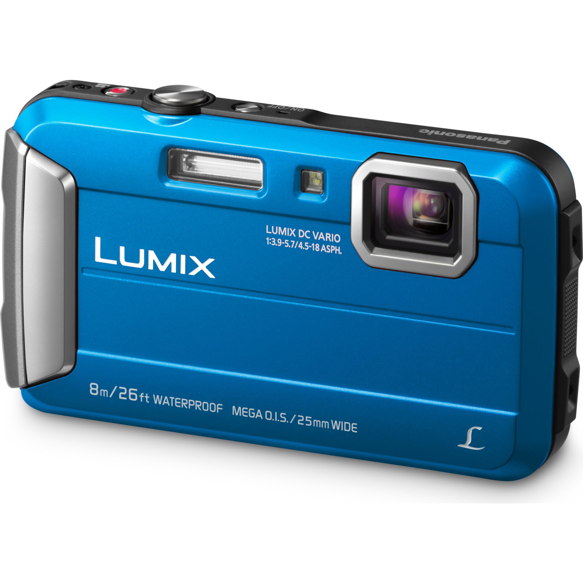 Panasonic DMC-FT30 Lumix fotoaparát (vodotěsný až 8m, nárazuvzdorný a mrazuvzdorný, 220MB mega MP4 HD video), modrá » Značkový obchod Panasonic