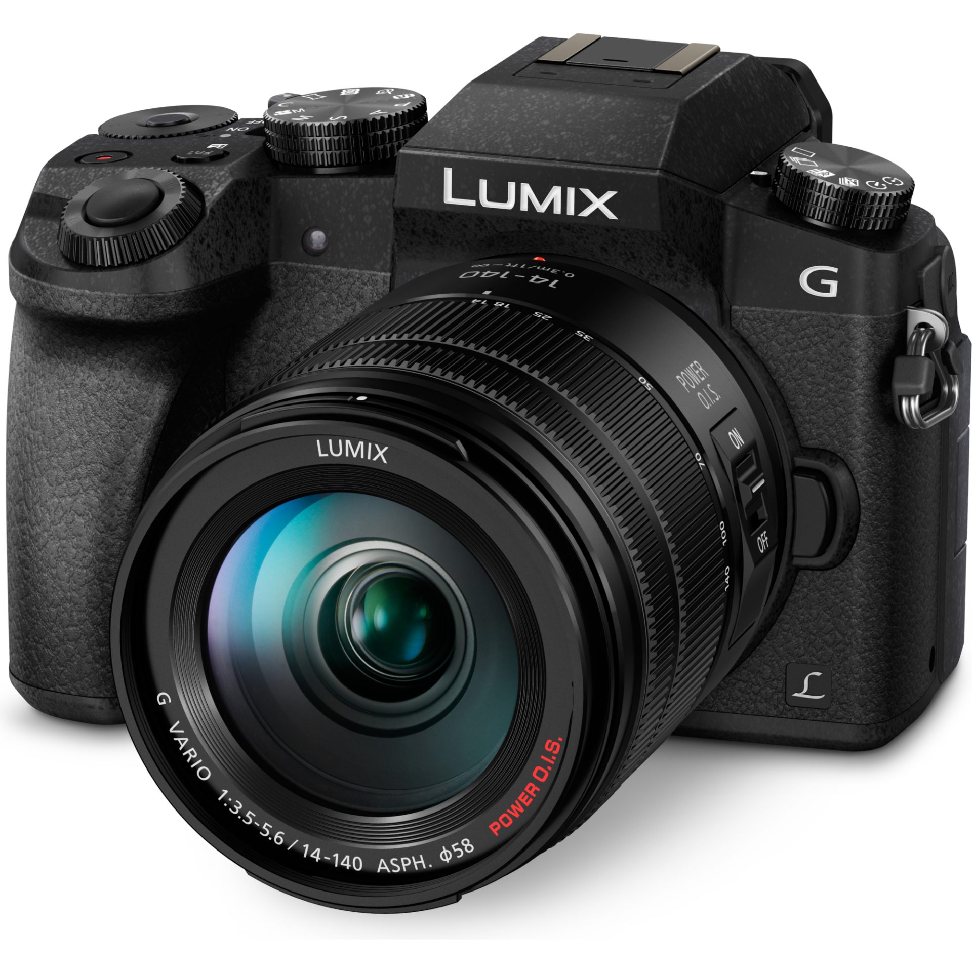 Panasonic DMC-G7H Lumix bezzrcadlový digitální fotoaparát + H-FSA14140 14-140mm, F3.5-5.6 (Live MOS 16MP, 4K, Post Focus, Autofocus DFD, OLED LVF), Če
