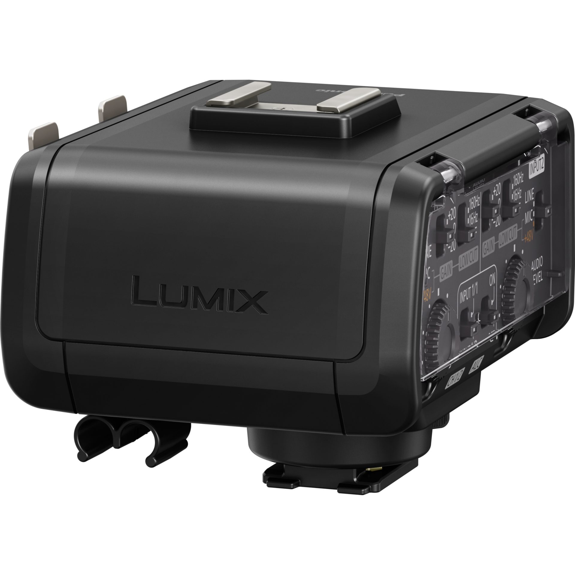 Panasonic DMW-XLR1 XLR mikrofonní adaptér pro kameru LUMIX GH5 (vysoce kvalitní audio kompatibilita, fyzické spínače a knoflíky)