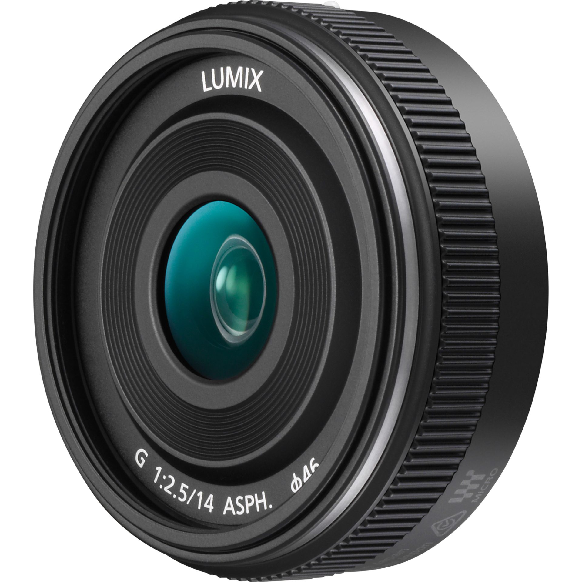 Panasonic H-H014 LUMIX G prime širokoúhlý objektiv (ohnisková vzdálenost 14mm, clona F2.5, filtr 46mm/1.81\