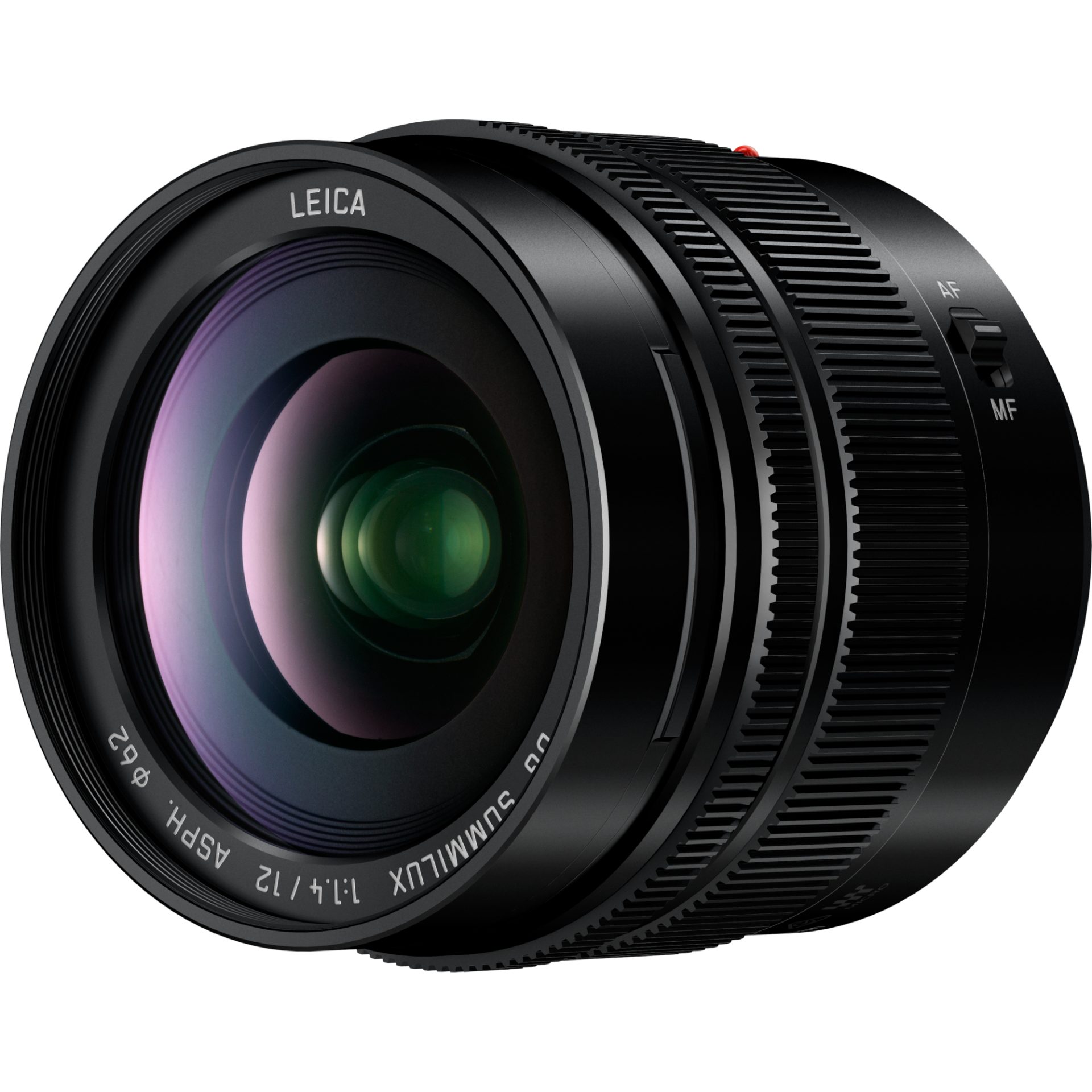 Panasonic H-X012 LEICA DG SUMMILUX širokoúhlý objektiv (12/24mm (ekvivalent 35mm filmu), F1.4 ASPH., filtr 62mm, micro 4/3), černá