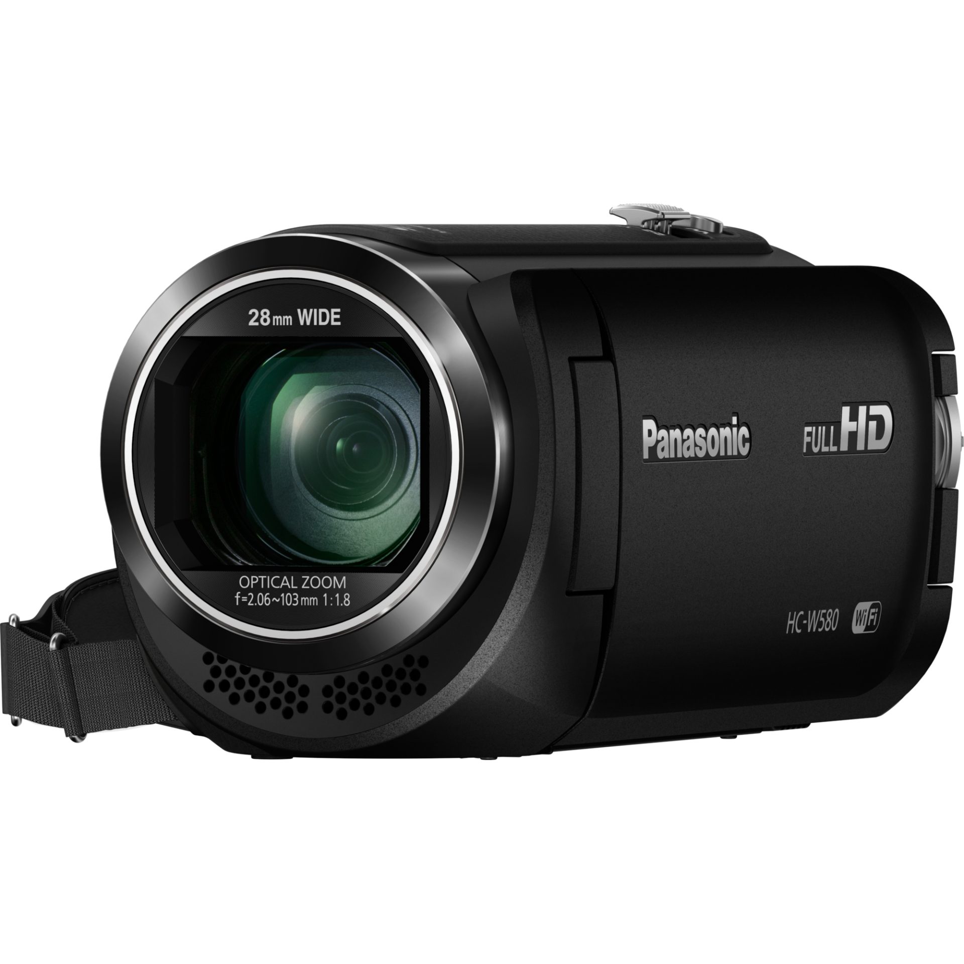 Panasonic HC-W580 Full HD kamera s funkcí duálního fotoaparátu (90x inteligentní zoom, 50xm HDR filmový optický zoom, 28mm širokoúhlý objektiv), černá