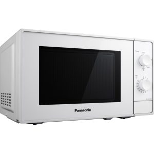Panasonic NN-E20 mikrovlnná trouba (20l, 800W, 5 nastavení napájení, provoz se 2 knoflíky, skleněná otočná deska o průměru 255 mm), bílá