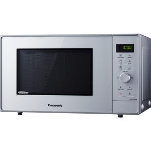 Panasonic NN-GD36 mikrovlnná trouba s grilem a Invertorem (23l, 1000W, 18 programů, Steam+ Pan dish, rychlé vaření, nastavení času), stříbrná