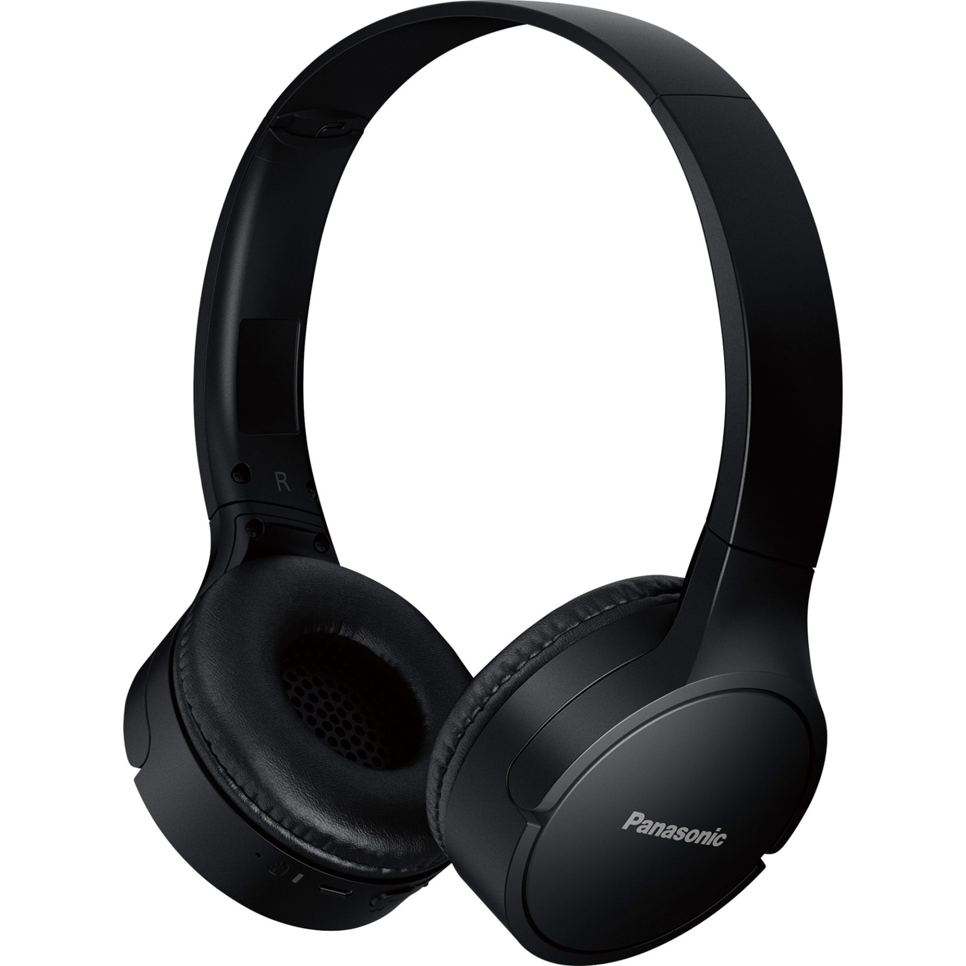 Panasonic RB-HF420 bezdrátová sluchátka Bluetooth na uši (výkonné basy se systémem XBS, 50h přehrávání, rychlé nabíjení), černá