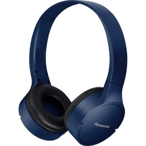 Panasonic RB-HF420 bezdrátová sluchátka Bluetooth na uši (výkonné basy se systémem XBS, 50h přehrávání, rychlé nabíjení), modrá