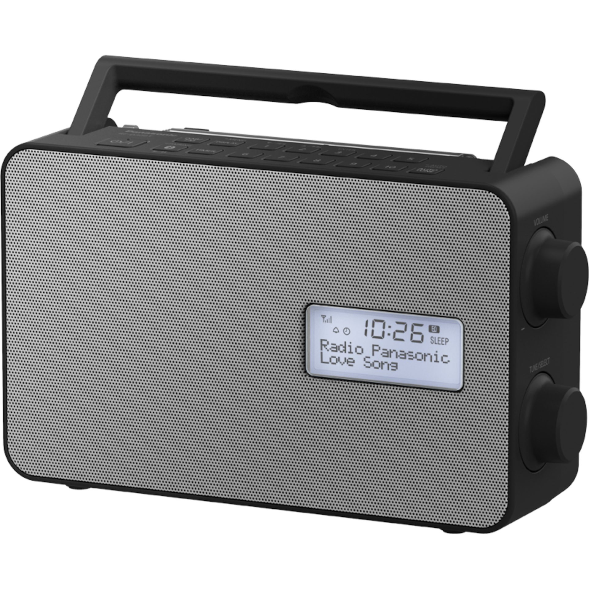 Panasonic RF-D30 digitální rádio s Bluetooth (10 programových tlačítek, odolnost proti stříkající vodě IPX4, časovač, USB nabíjení, 10 cm reproduktor)