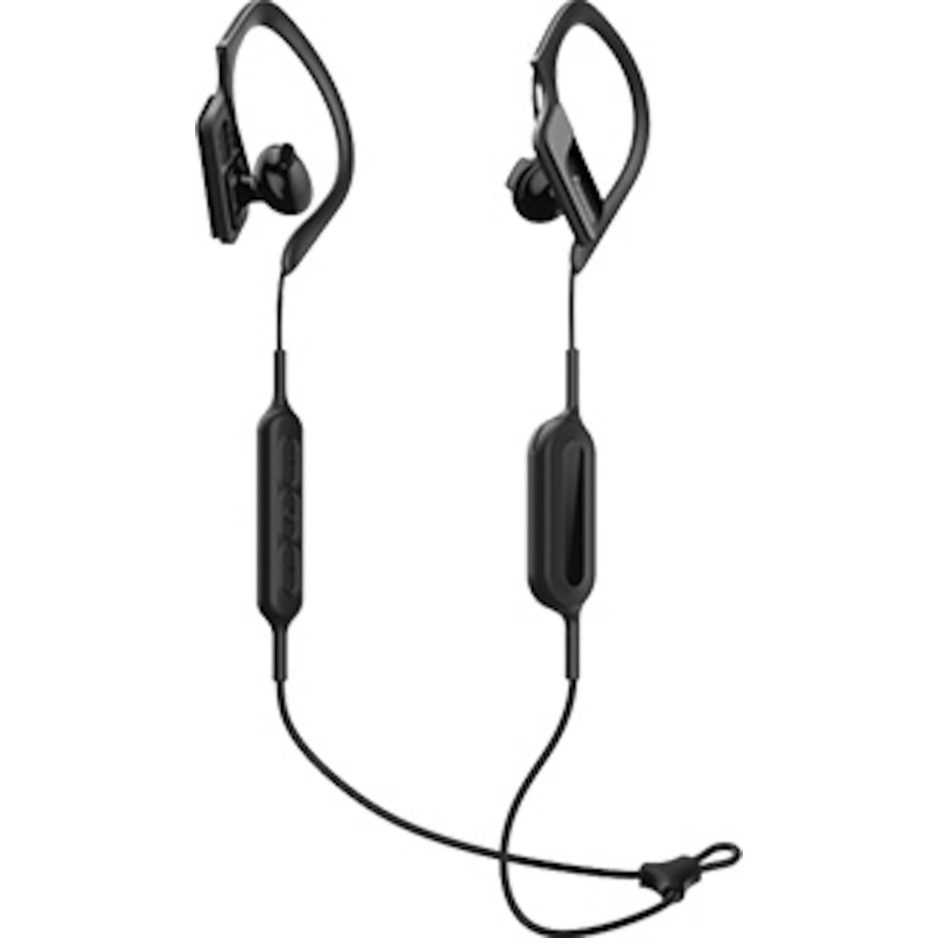 Panasonic RP-BTS10 Bluetooth bezdrátová sportovní sluchátka do uší (ekvivalent IPX2, ultralehký design, 14,3mm neodymové reproduktory), černá