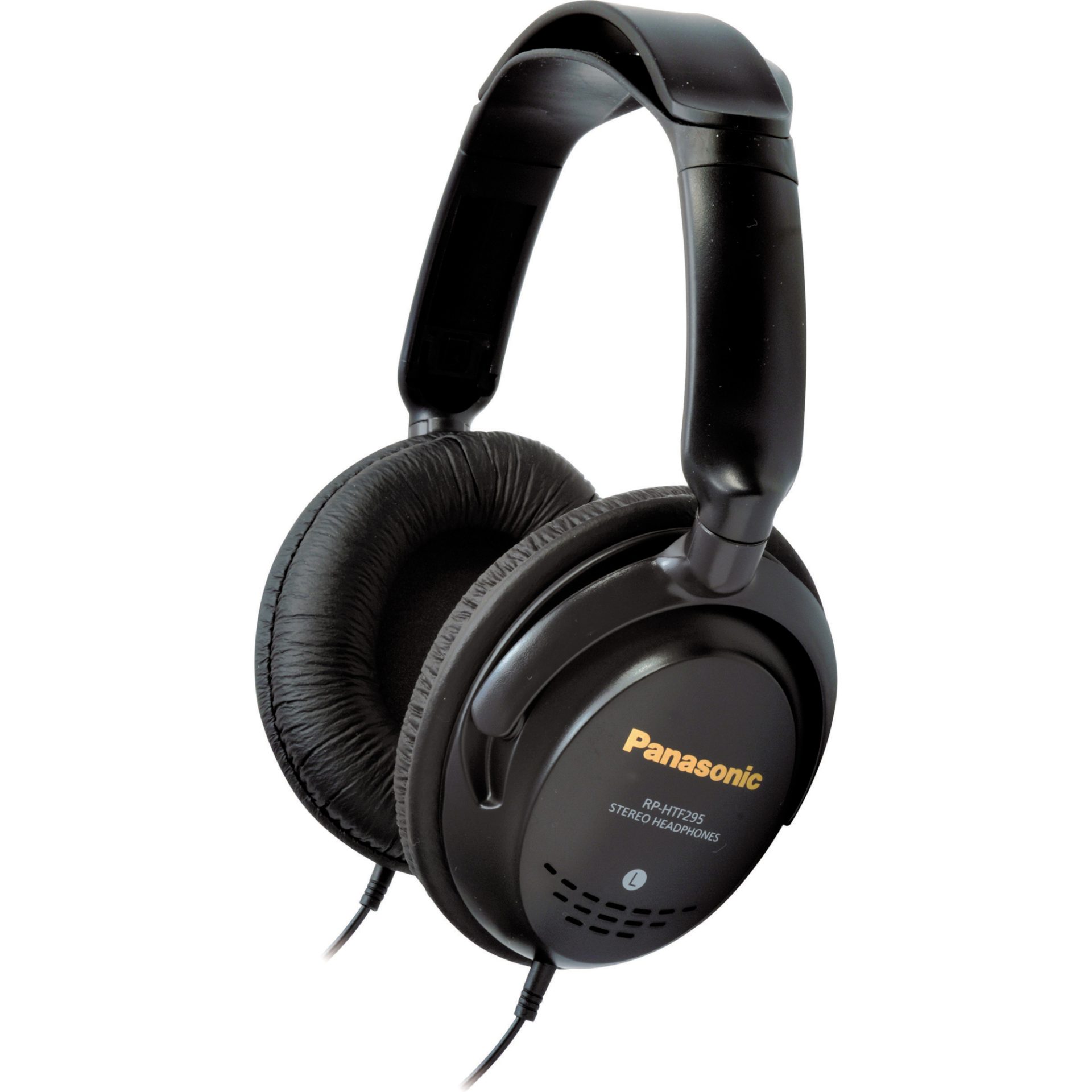 Panasonic RP-HTF295 monitorová sluchátka (dvojitá hlavová opěrka, velké 40mm měniče, pohodlné krytky náušníků), černá