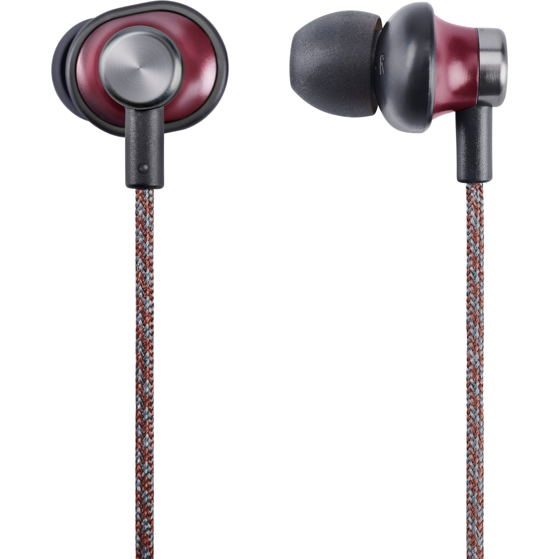 Panasonic RP-HTX20 bezdrátová retro Bluetooth sluchátka (ERGOFIT PLUS, 9mm neodymový magnetické měniče, hlasové ovládání), červená