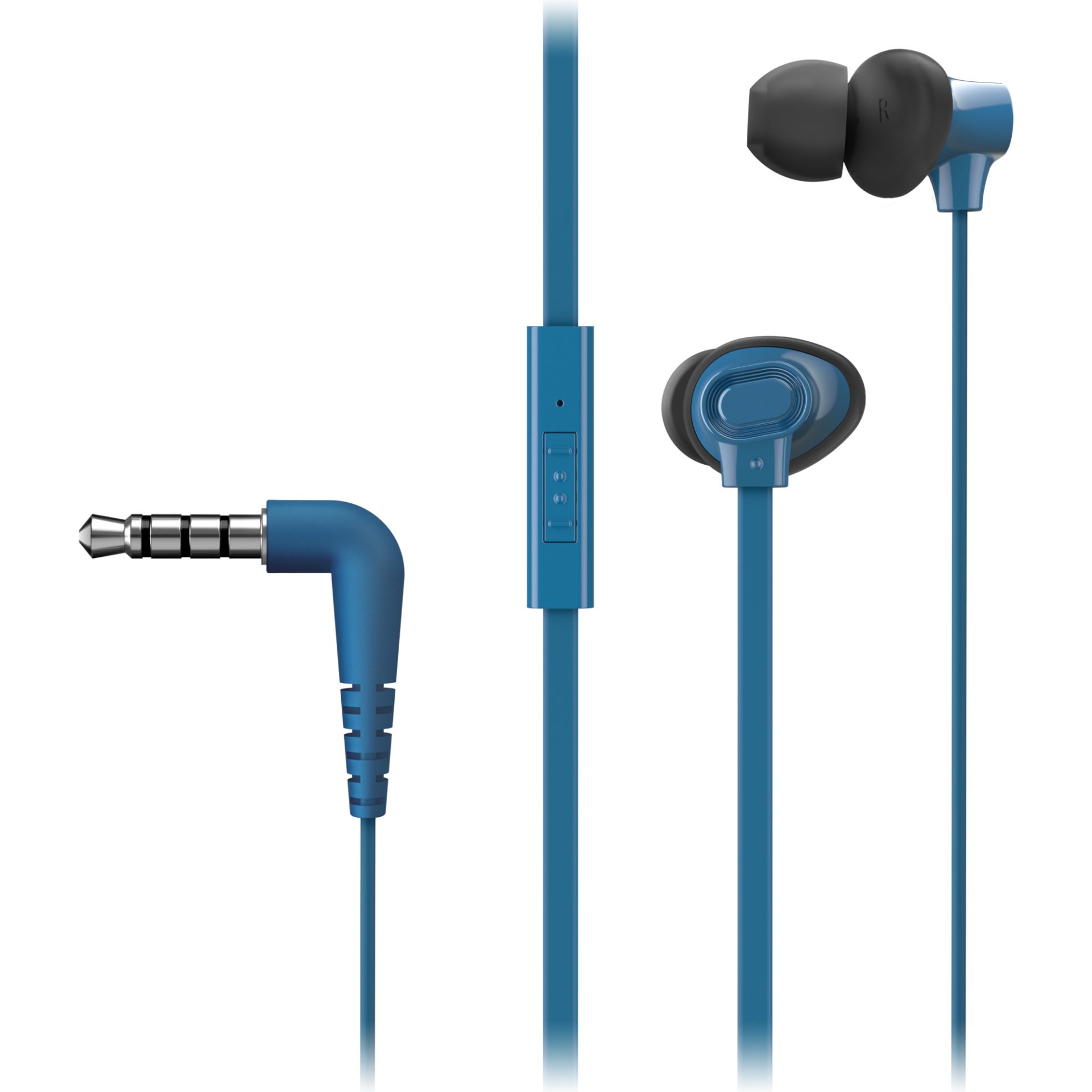 Panasonic RP-TCM130 sluchátka do uší (8,8mm měnič, bohaté basy, systém XBS, ERGOFIT PLUS, mikrofon a dálkové ovládání v kabelu), modrá