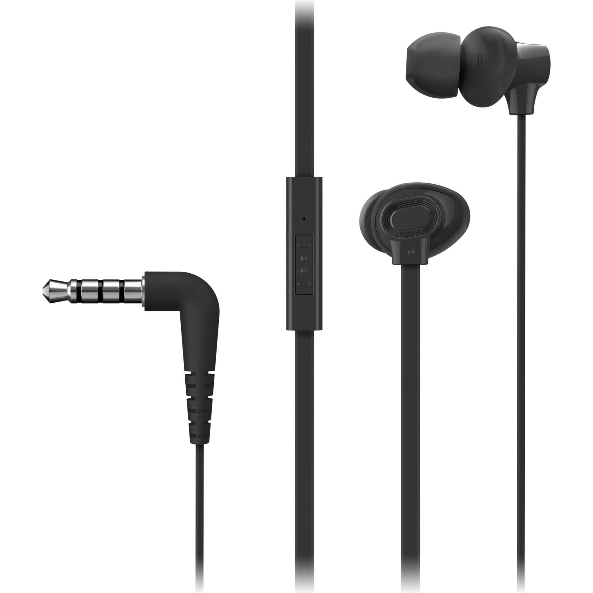 Panasonic RP-TCM130 sluchátka do uší (8,8mm měnič, bohaté basy, XBS systém, ERGOFIT PLUS, mikrofon a dálkové ovládání v kabelu), černá
