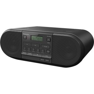 Panasonic RX-D500 přenosný výkonný rádiový přijímač 20W s CD (8cm full-range reproduktory, B-Boost, V-Boost, bateriový napájený, časovač), černý