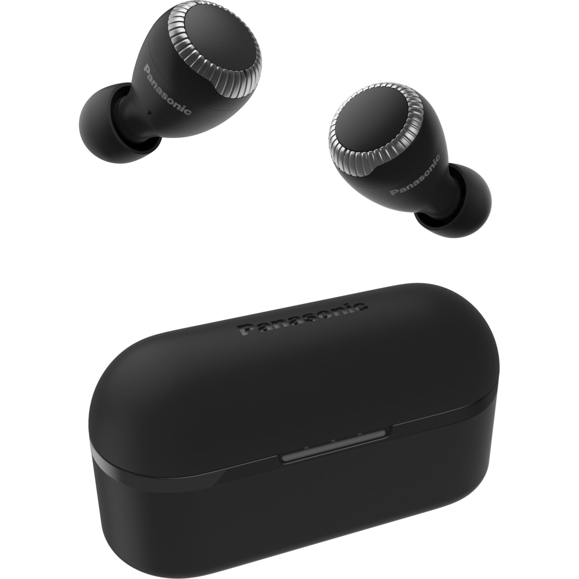 Panasonic RZ-S300 True Wireless Bluetooth sluchátka do uší (6 mikrofonů MEMS, 30h přehrávání s nabíjecím pouzdrem, IPX4 voděodolnost, dosah 10m), čern