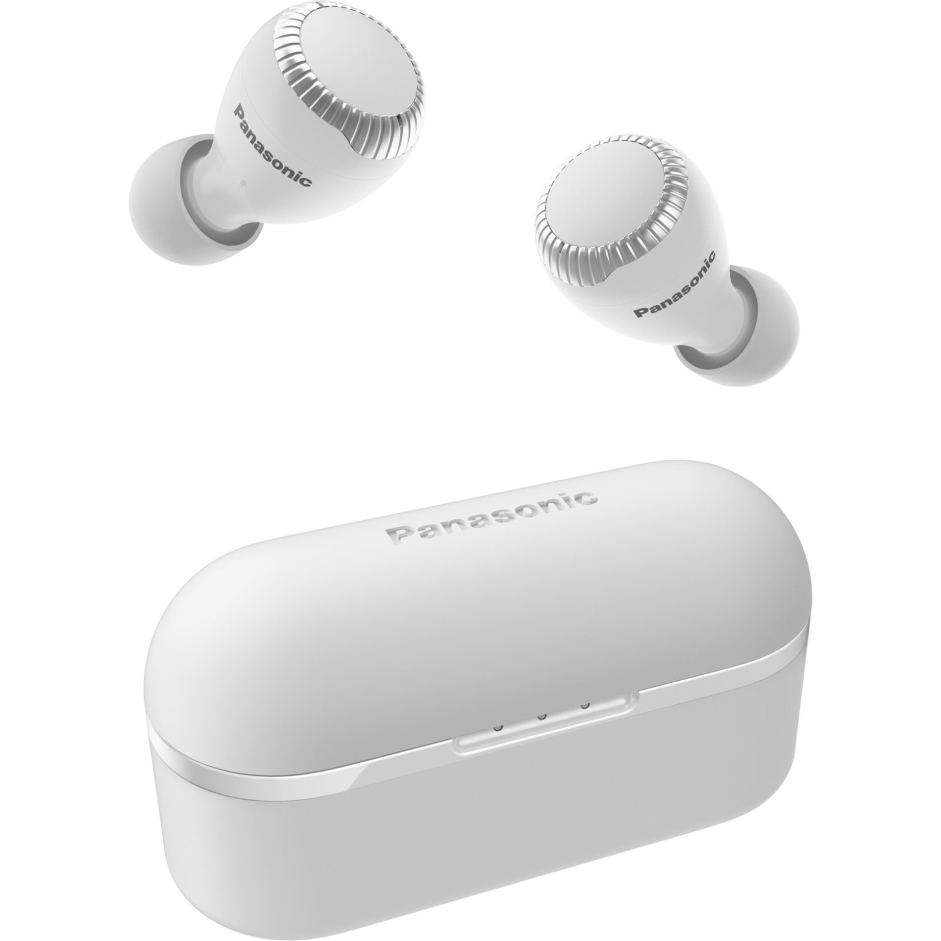 Panasonic RZ-S300 True Wireless Bluetooth sluchátka do uší (6 mikrofonů MEMS, 30h přehrávání s nabíjecím pouzdrem, IPX4 voděodolnost, dosah 10m), bílá