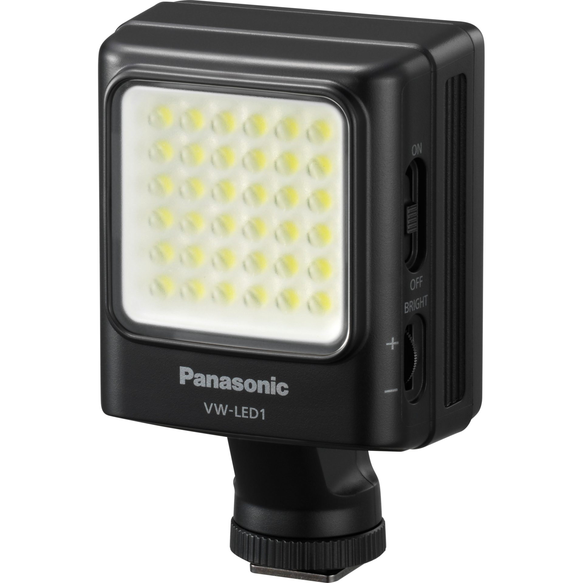 Panasonic VW-LED1 LED osvětlení (teplota barev 5600K, počet LED diod 36, pracovní doba 200min, napájení 4xAA - baterie nebo akumulátory), černá