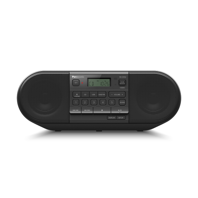 Foto RX-D552 – výkonné přenosné DAB+rádio a přehrávač CD s Bluetooth® : Černá