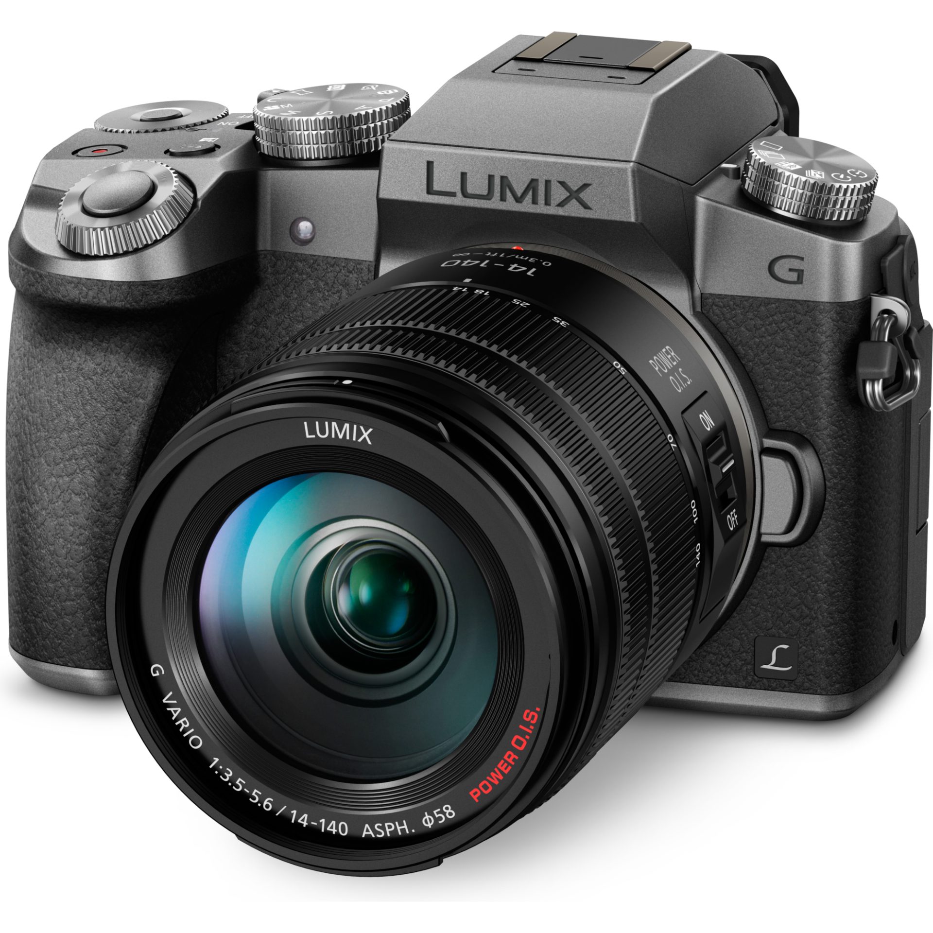 Panasonic DMC-G7H Lumix bezzrcadlový digitální fotoaparát + H-FSA14140 14–140mm, F3.5–5.6 (Live MOS 16MP, 4K, Post Focus, DFD autofokus, OLED LVF), st