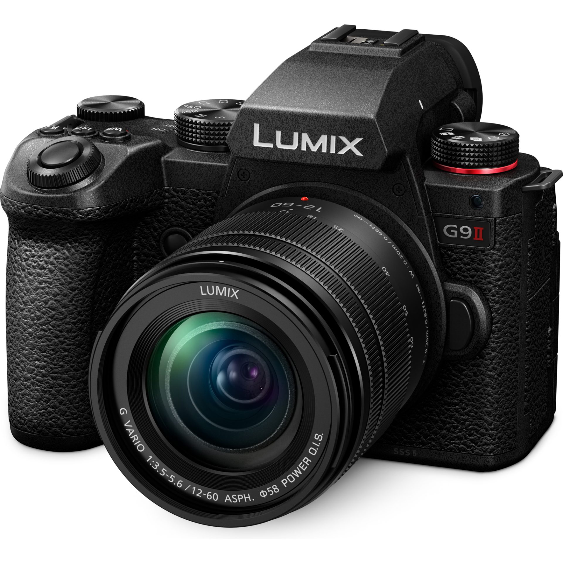 Panasonic DC-G9M2M Lumix bezzrcadlový digitální fotoaparát + objektiv H-FS12060 12–60 mm, F3,5–5,6 (Live MOS 25,2 MP, fázový hybridní AF, Dual I.S. 2)