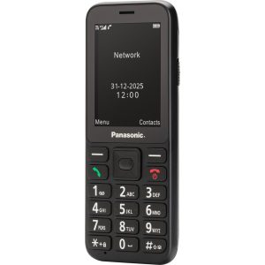Panasonic KX-TU250 mobilní telefon pro senior 4G (2,4" displej, 1,2MP fotoaparát, Clear Voice VoLTE, SOS tlačítko, hands-free), černá