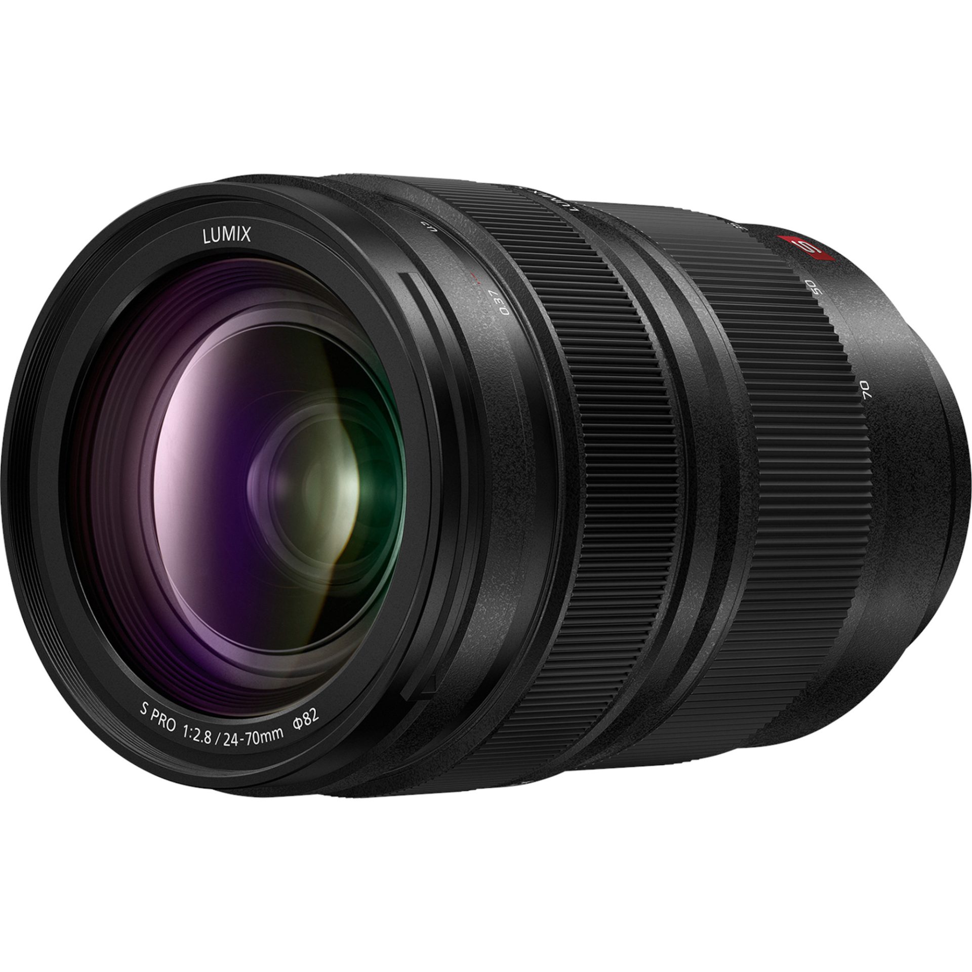 Panasonic S-E2470 LUMIX S PRO zoom teleobjektiv (24-70mm, F2.8, filtr φ82mm, full frame FF, zvětšení 0.25x, odolný proti stříkající vodě), černý